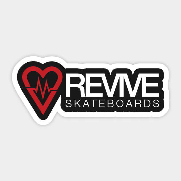 Revive Skateboarding Heartline Sticker by audivo